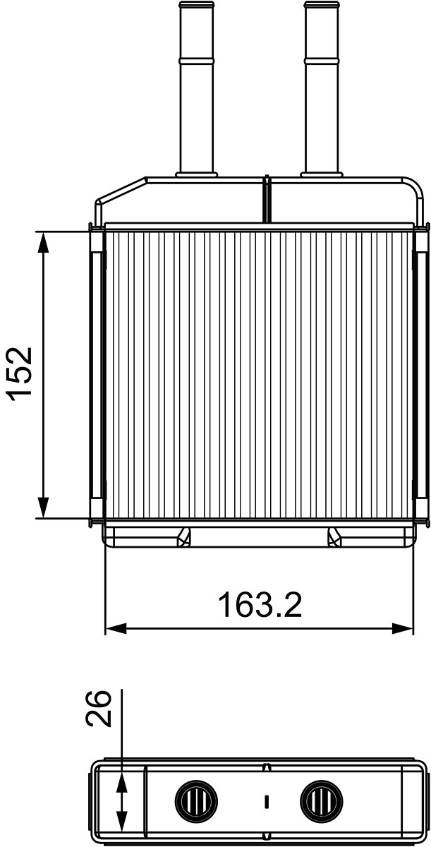 VALEO Fűtőradiátor 811522_VALEO